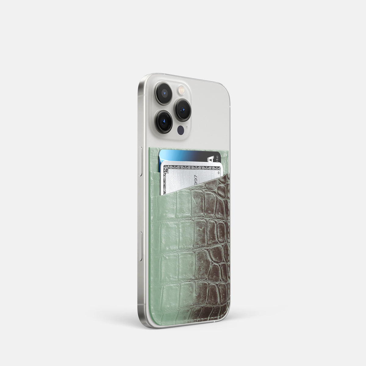 Pistachio iPhone 16 Pro Wallet Himalayan Crocodile -2 | Pistachio