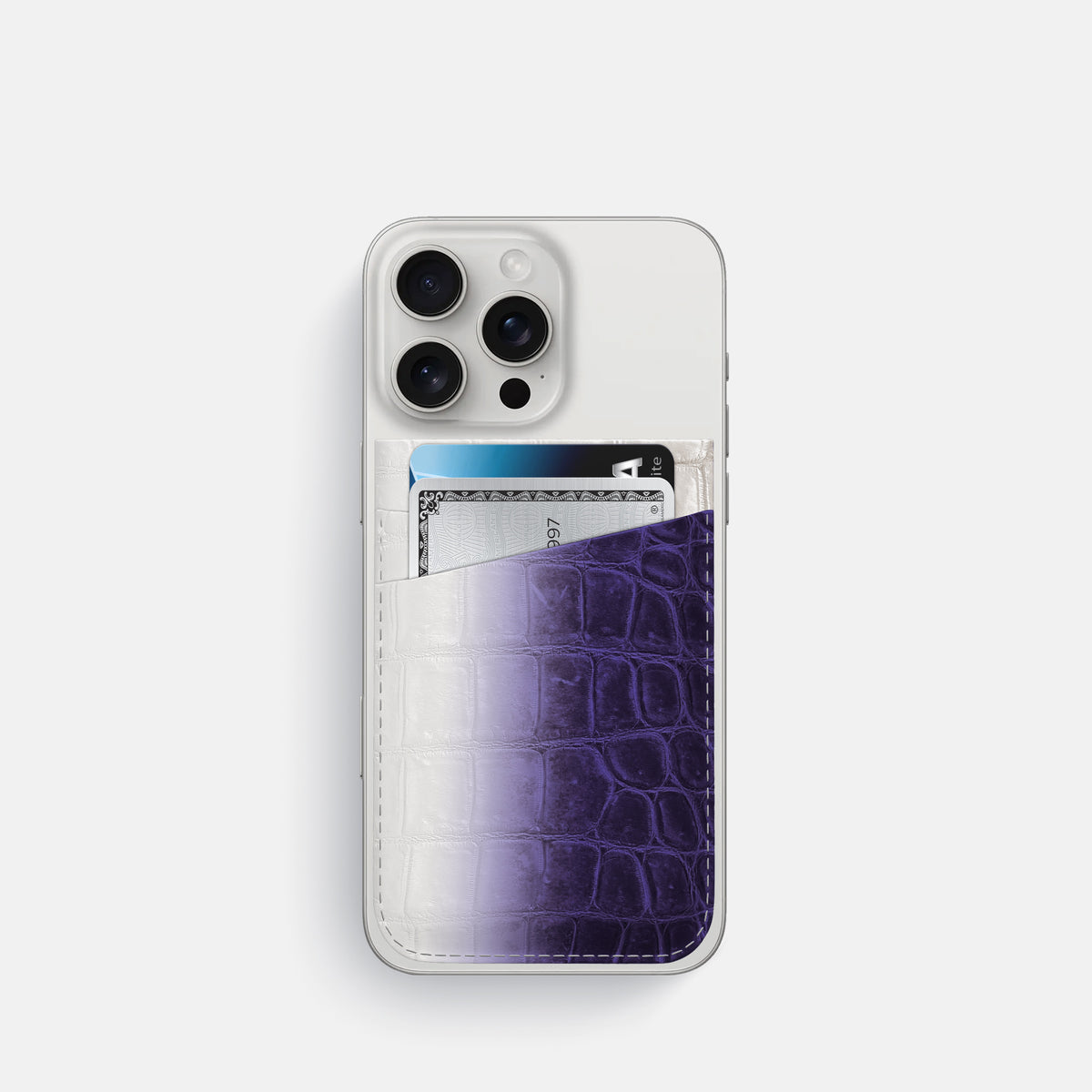 Purple iPhone 16 Pro Wallet Himalayan Crocodile -1 | Purple