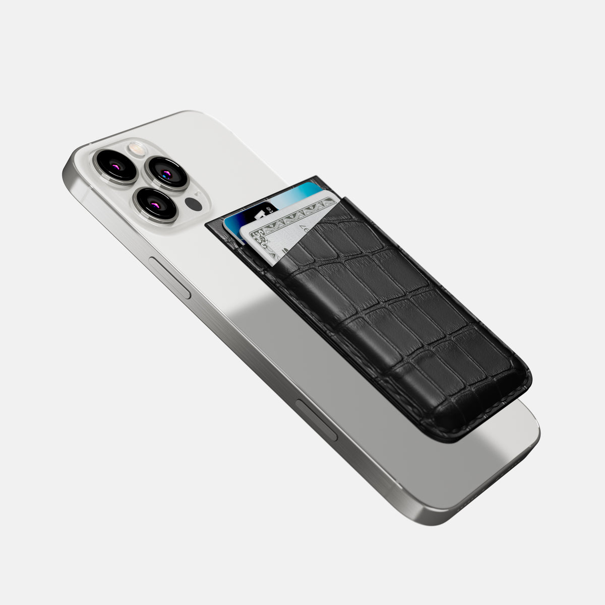 Black iPhone 16 Pro Max Wallet Alligator -4 | Black