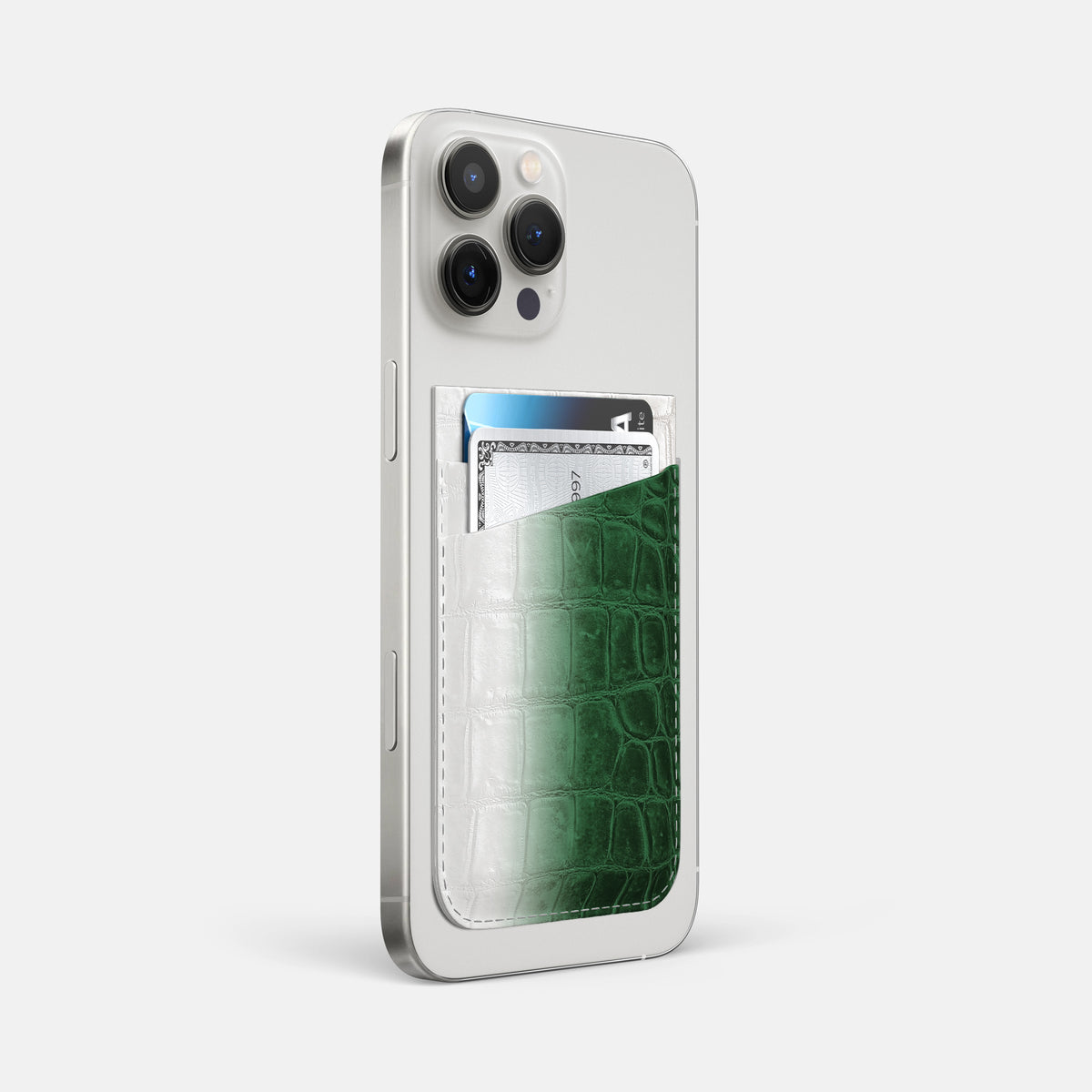 Green iPhone 16 Pro Max Wallet Himalayan Crocodile -2 | Green