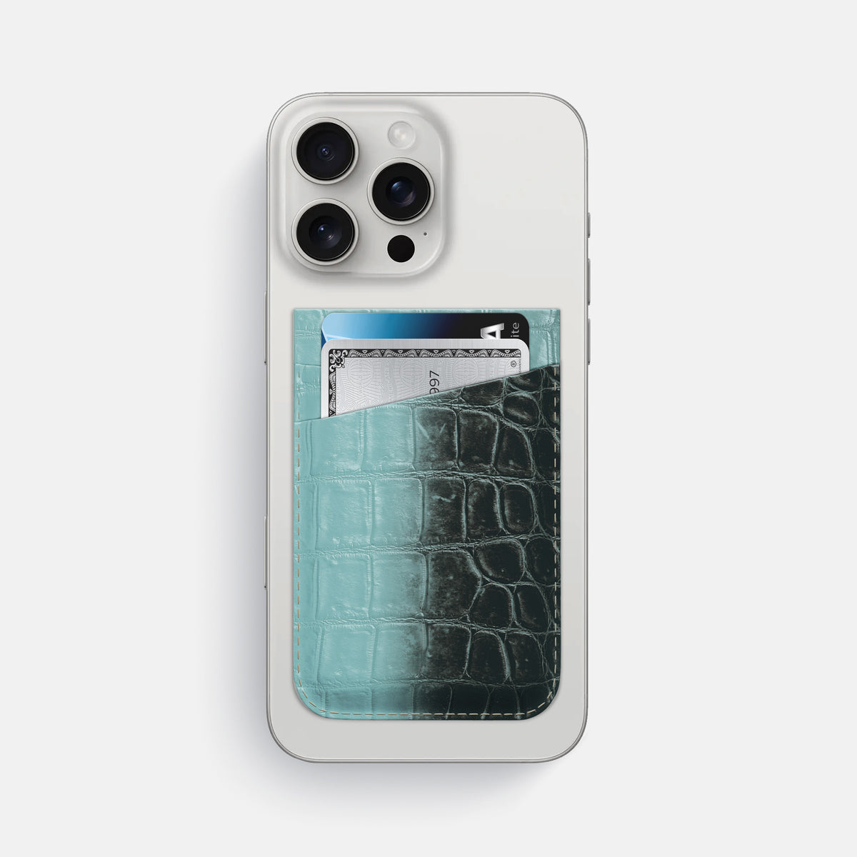 Light-Mint iPhone 16 Pro Max Wallet Himalayan Crocodile -1 | Light-Mint