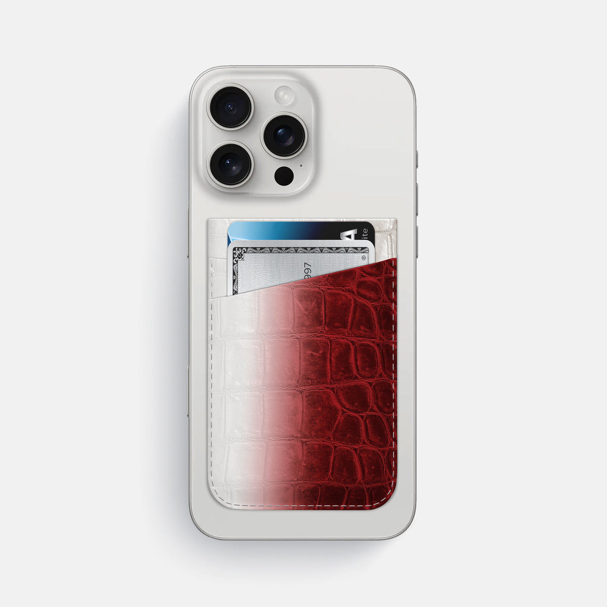 Red iPhone 16 Pro Max Wallet Himalayan Crocodile -1 | Red