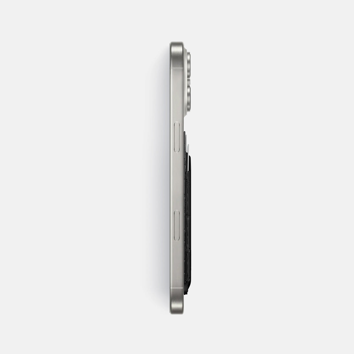 Black iPhone 16 Pro Max Magsafe Wallet Porosus Crocodile -3 | Black