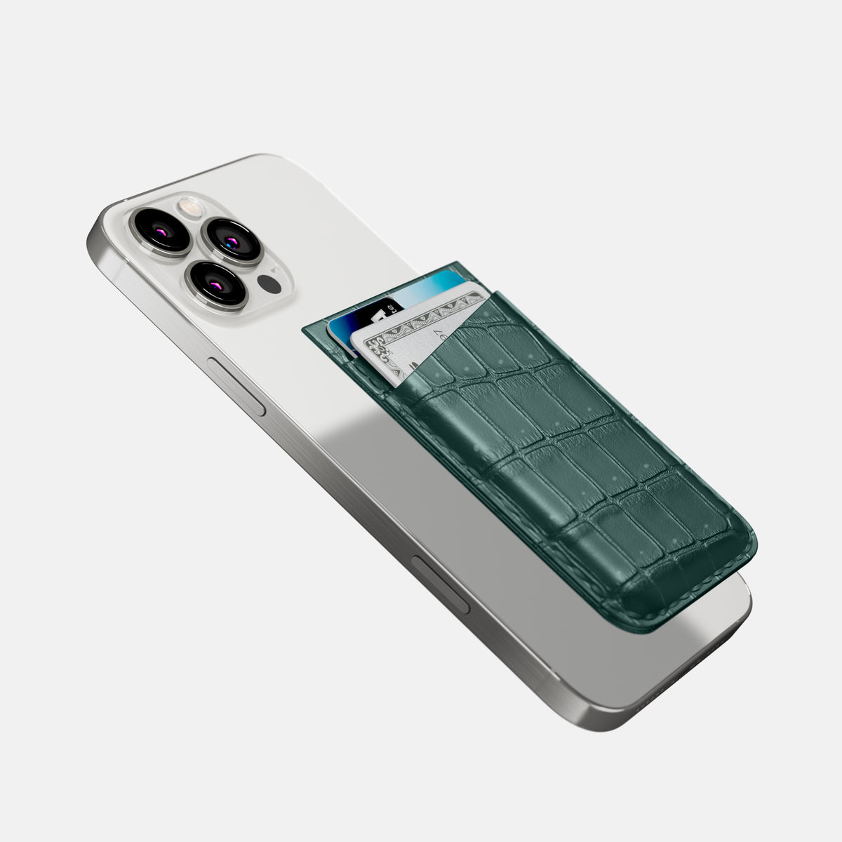 Dark-Forest iPhone 16 Pro Max Magsafe Wallet Porosus Crocodile -4 | Dark-Forest