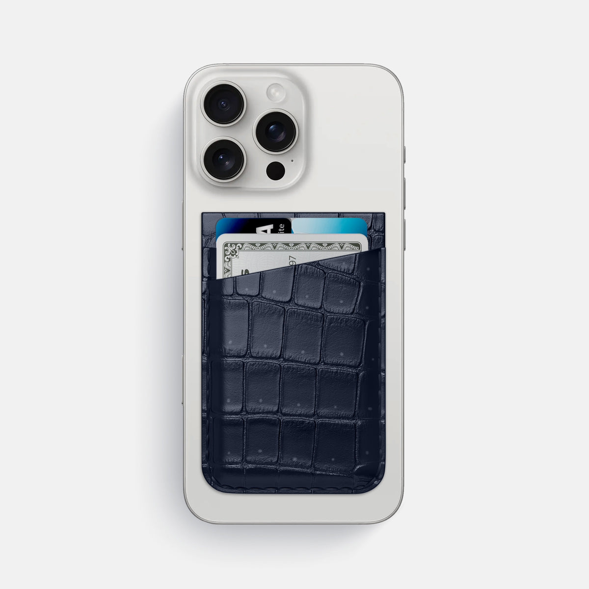 Deep Blue Sea iPhone 16 Pro Max Magsafe Wallet Porosus Crocodile -1 | Deep-Blue-Sea