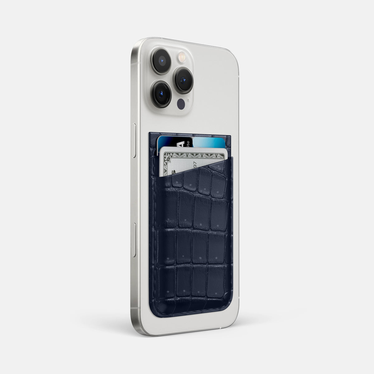 Deep Blue Sea iPhone 16 Pro Max Magsafe Wallet Porosus Crocodile -2 | Deep-Blue-Sea