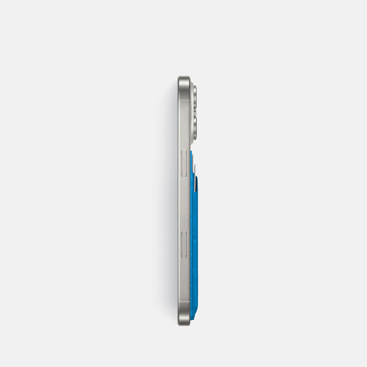 Blue-Lagoon iPhone 16 Pro Magsafe Wallet Porosus Crocodile -3 | Blue-Lagoon