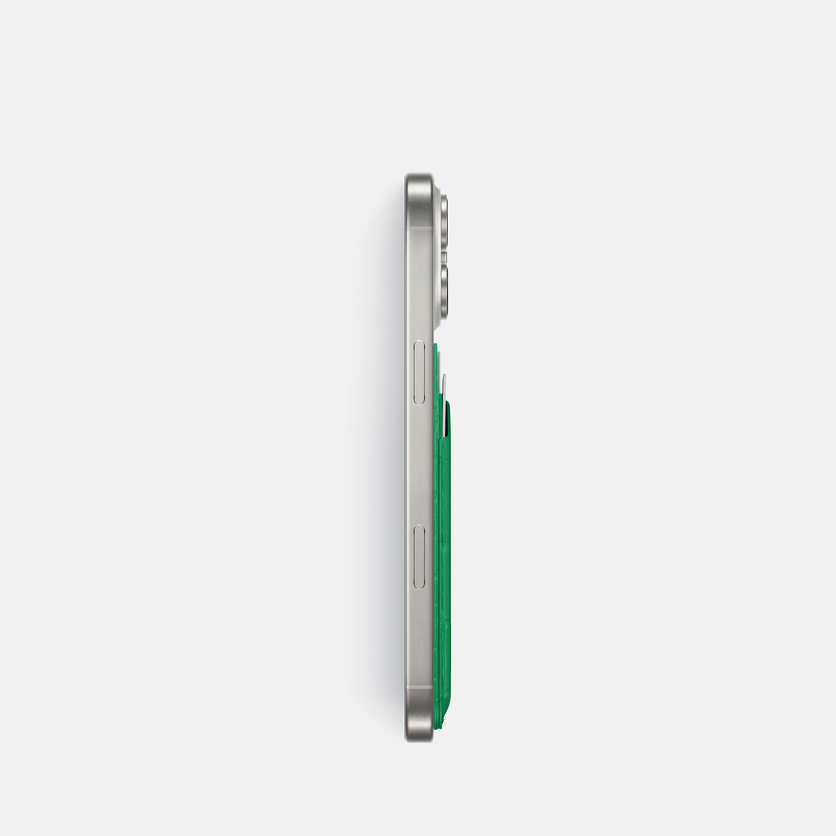 Cactus-Green iPhone 16 Pro Magsafe Wallet Porosus Crocodile -3 | Cactus-Green