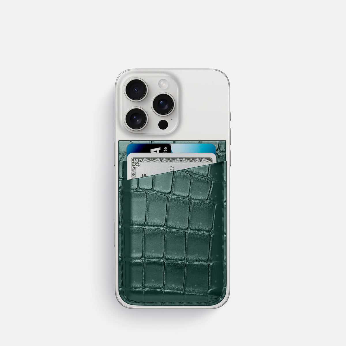 Dark-Forest iPhone 16 Pro Magsafe Wallet Porosus Crocodile -1 | Dark-Forest