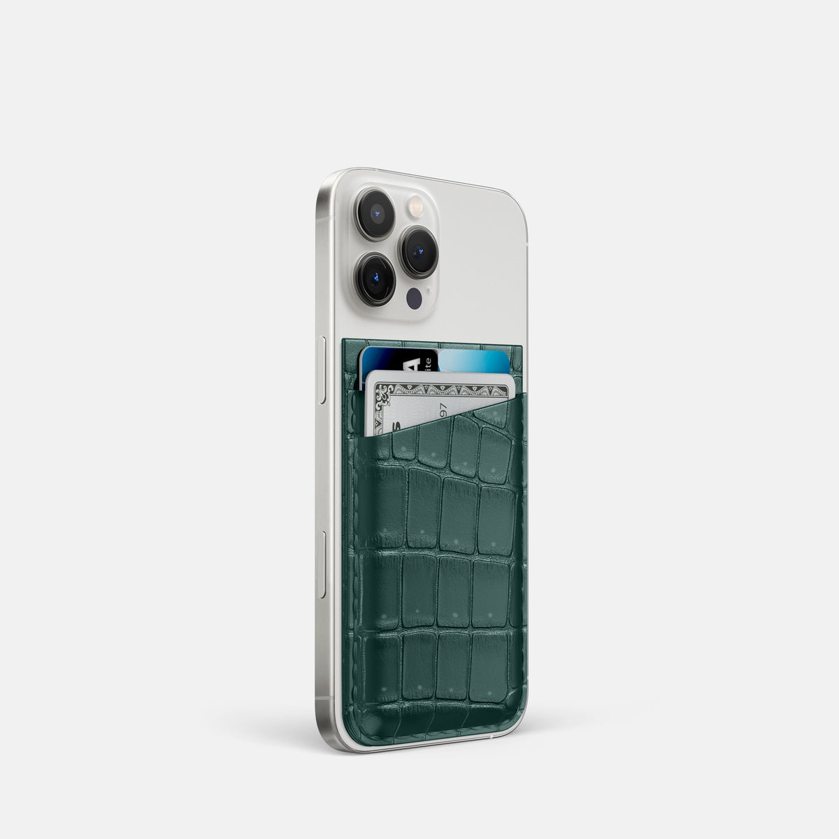 Dark-Forest iPhone 16 Pro Magsafe Wallet Porosus Crocodile -2 | Dark-Forest