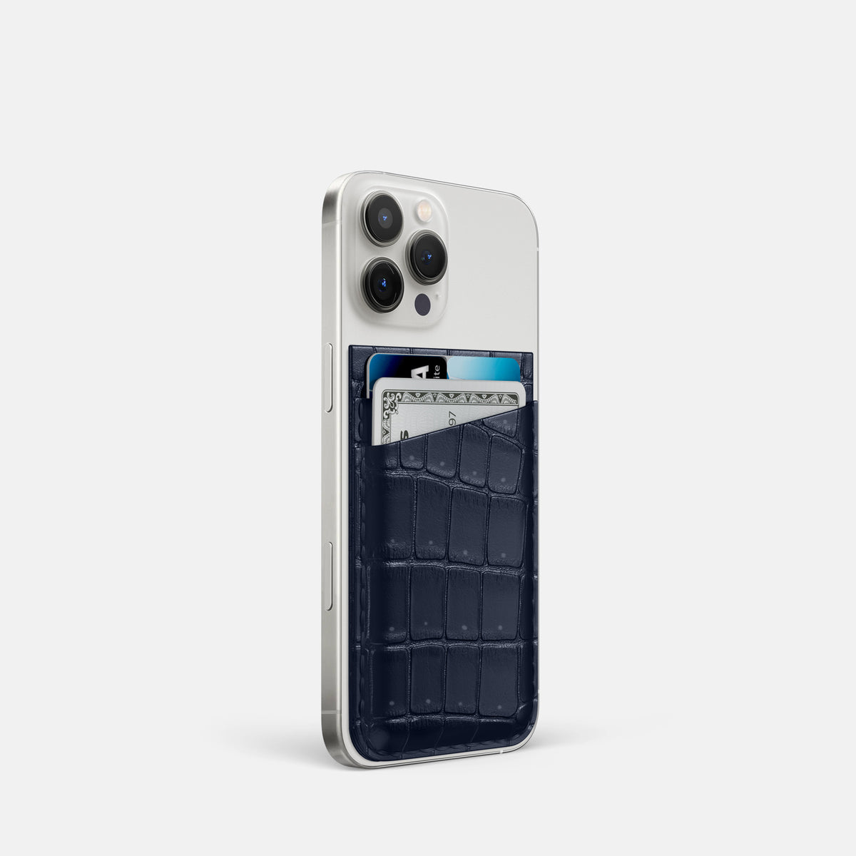 Deep Blue Sea iPhone 16 Pro Magsafe Wallet Porosus Crocodile -2 | Deep-Blue-Sea