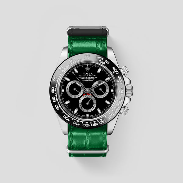 NATO Strap For Rolex Cosmograph Daytona In Alligator
