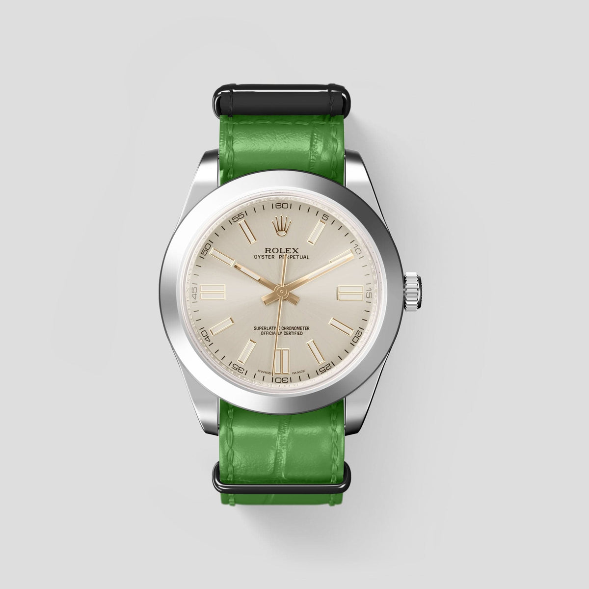 NATO Strap Alligator For Rolex Oyster Perpetual 41mm Labodet