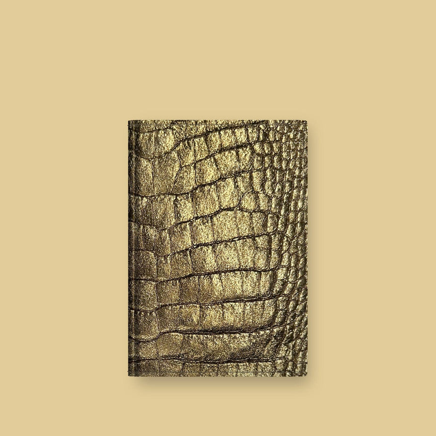 Accessory Passport Cover 1/1 Old Gold In Alligator