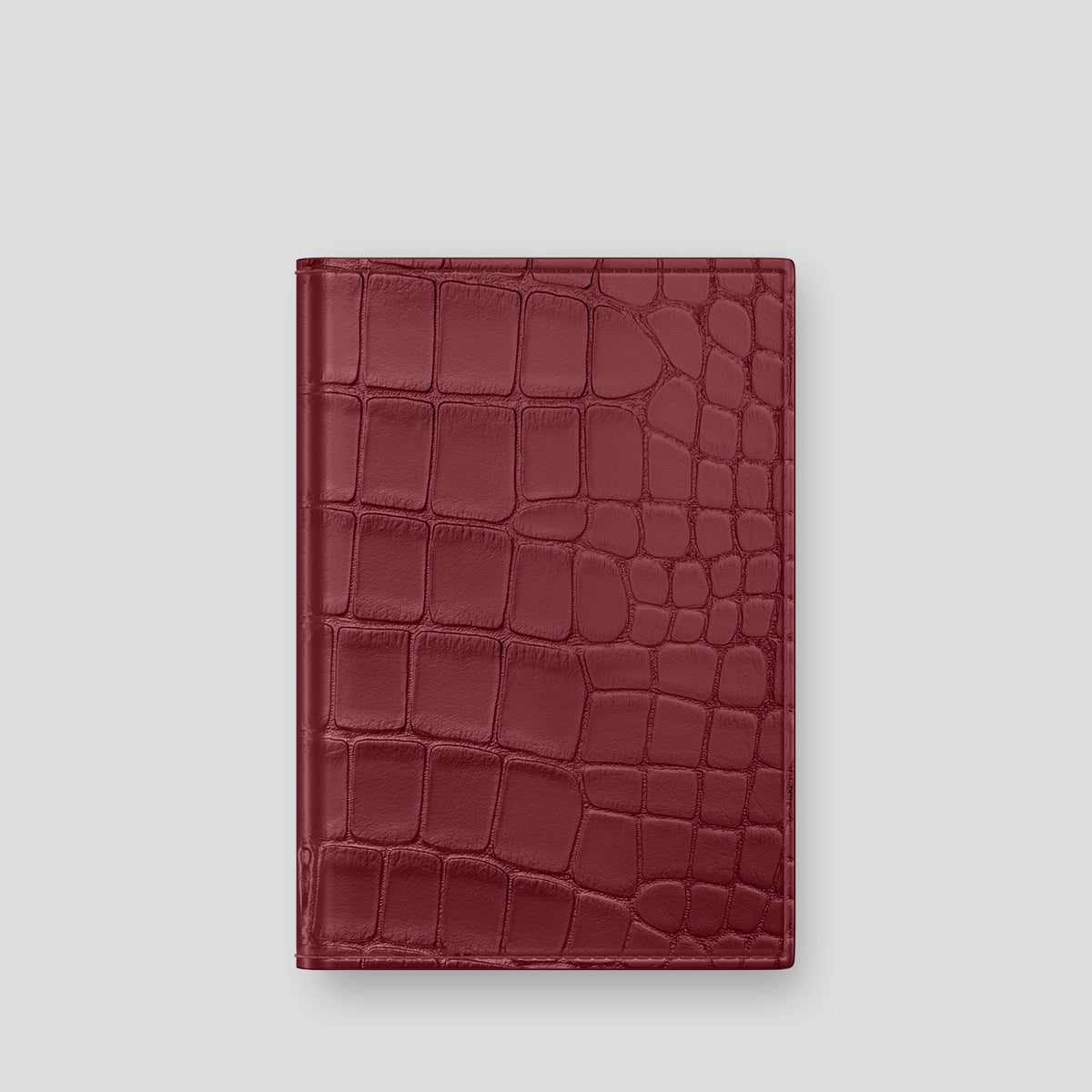 Burgundy Passport Cover Alligator -1 | Burgundy