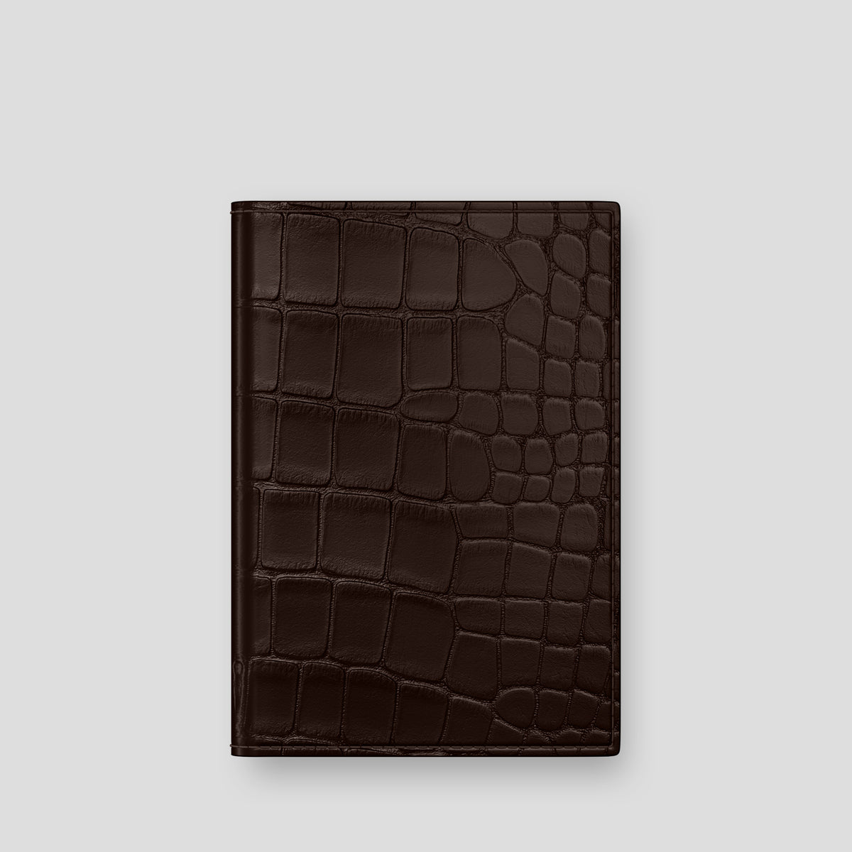 Dark Brown Passport Cover Alligator -1 | Dark-Brown