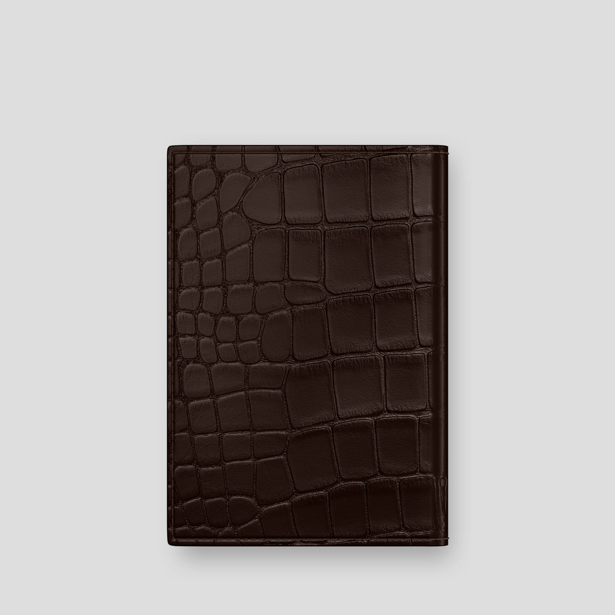 Dark Brown Passport Cover Alligator -3 | Dark-Brown