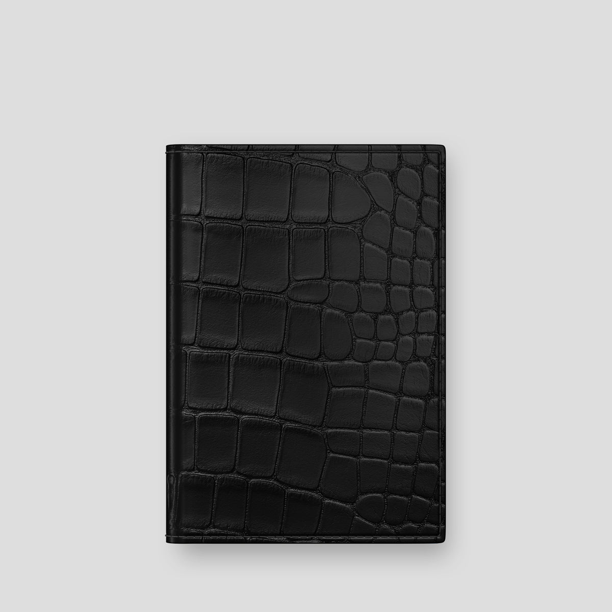 Black Passport Cover Alligator -1 | Black