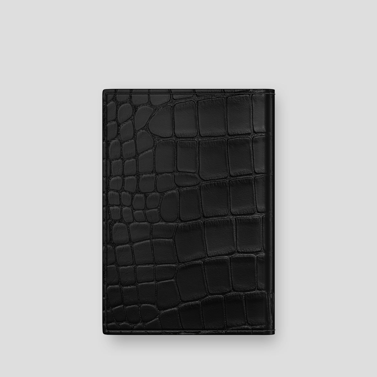 Black Passport Cover Alligator -3 | Black