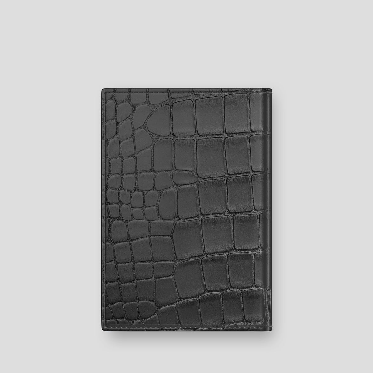 Grey Passport Cover Alligator -3 | Grey