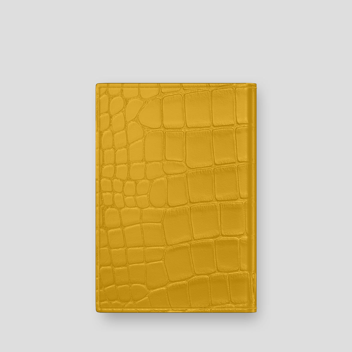 Yellow Passport Cover Alligator -3 | Yellow