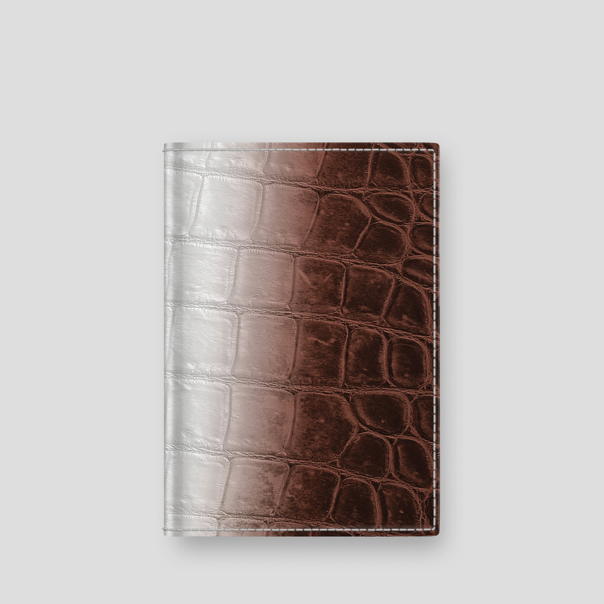 Dark Brown Sport Case Passport Cover Himalayan Crocodile -1 | Dark-Brown