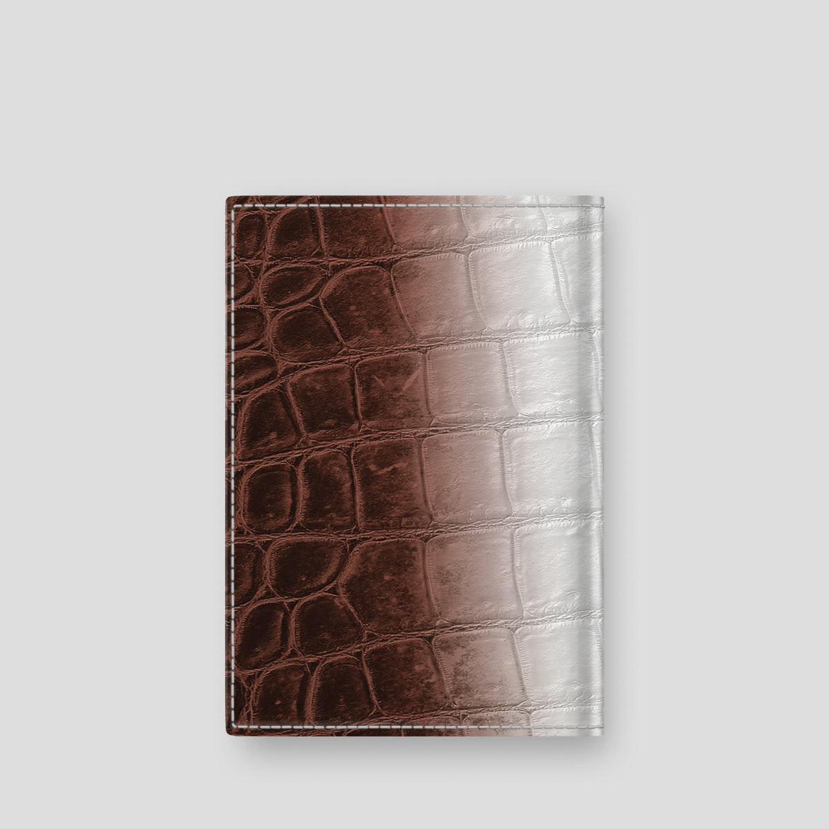 Dark Brown Sport Case Passport Cover Himalayan Crocodile -3 | Dark-Brown