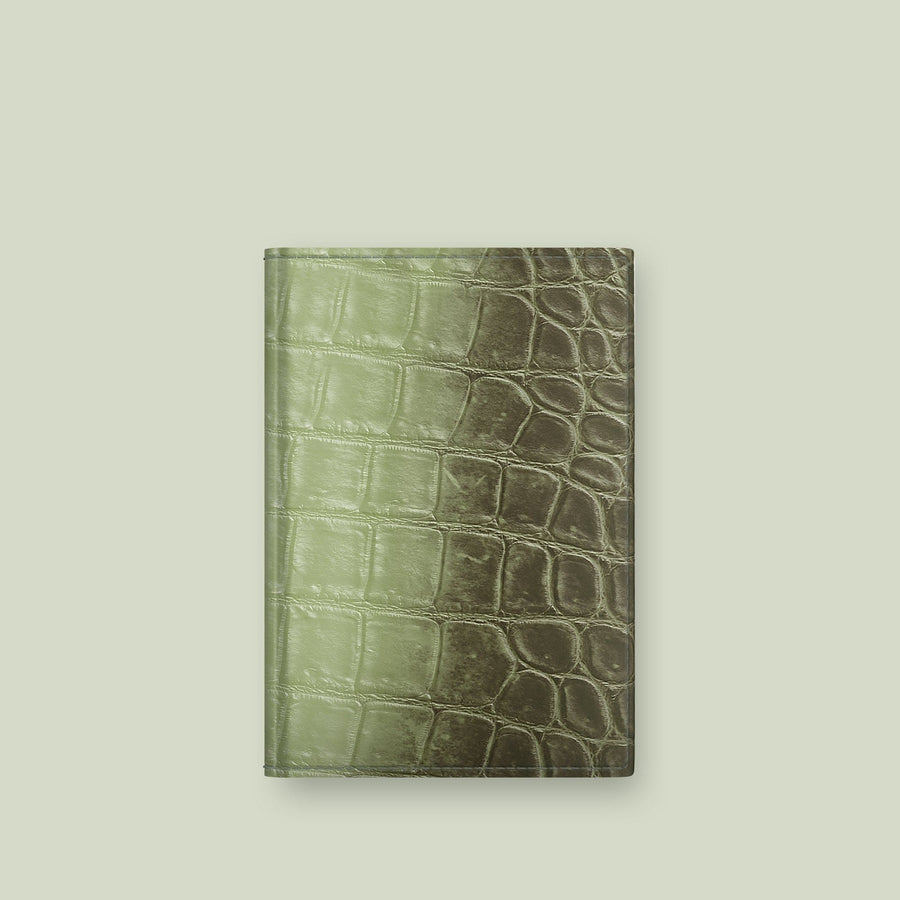Accessory Passport Cover Celadon Green In Himalayan Crocodile
