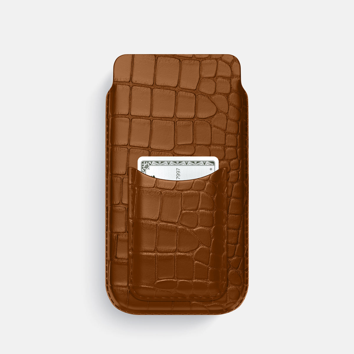 Honey iPhone 16 Pro Pouch Card Case Alligator -1 | Honey