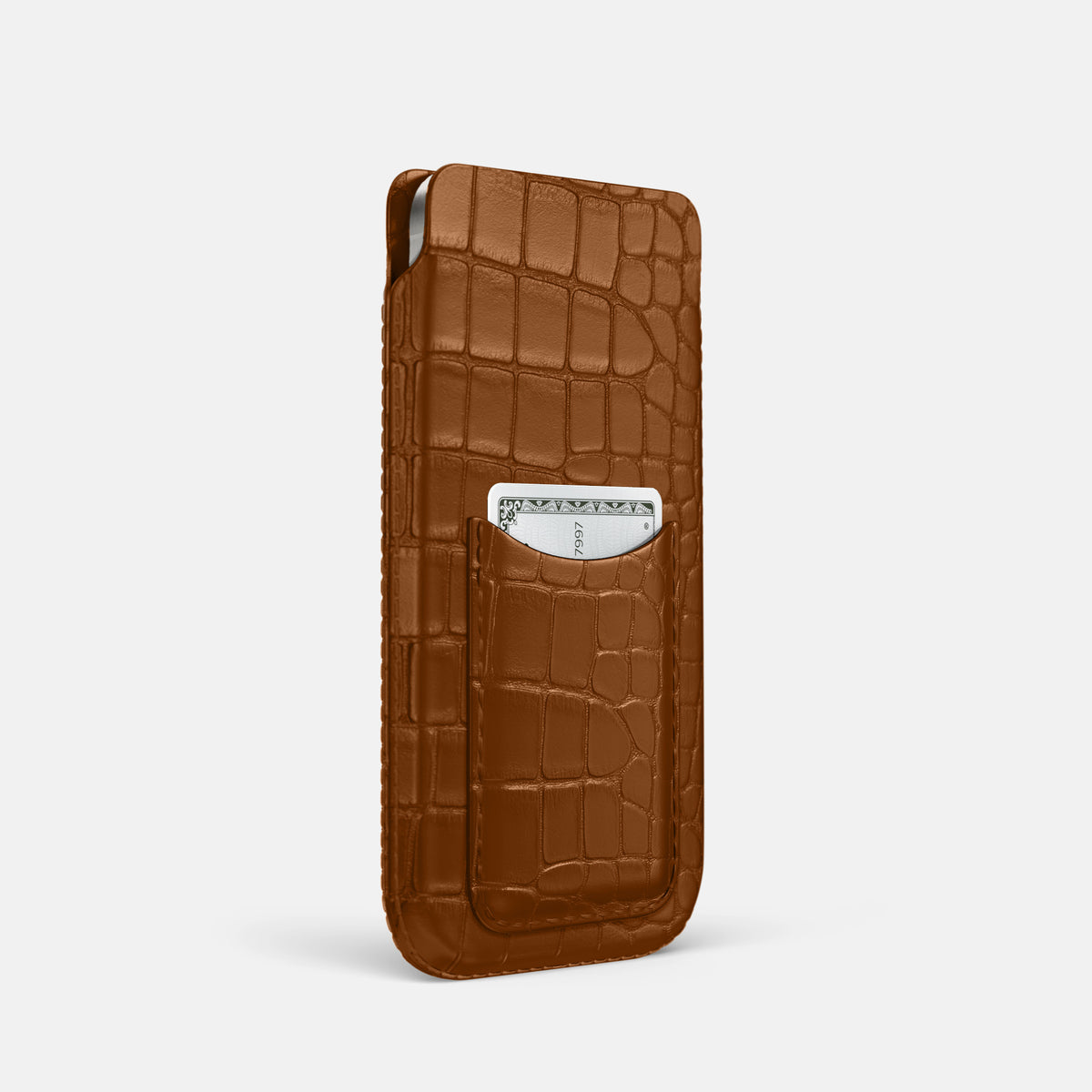 Honey iPhone 16 Pro Pouch Card Case Alligator -2 | Honey