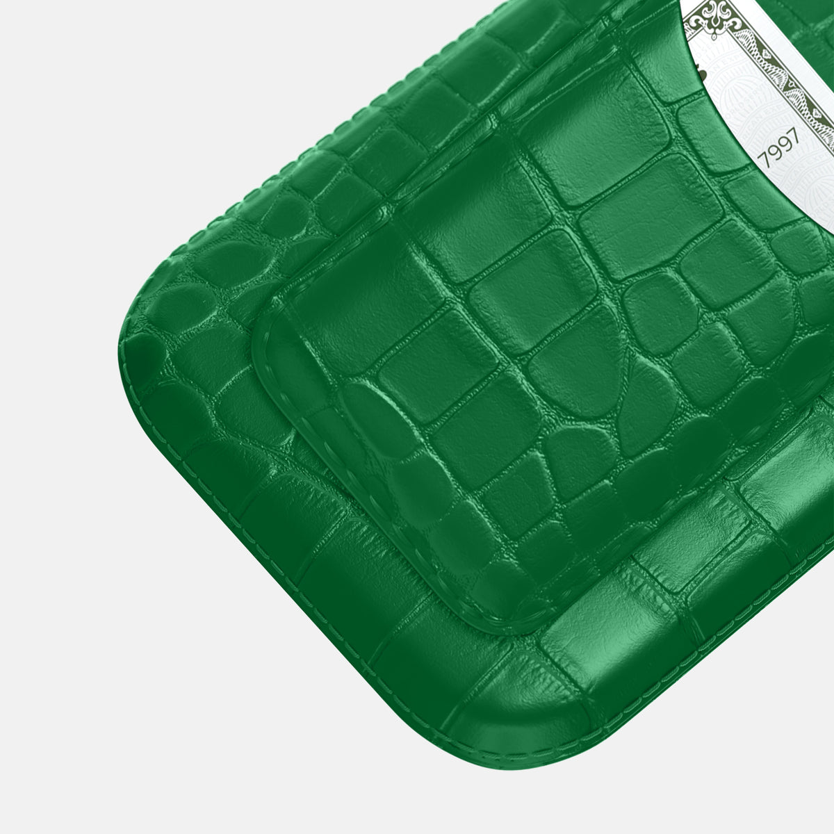 Forest-Green iPhone 16 Pro Max Pouch Card Case Alligator -3 | Forest-Green