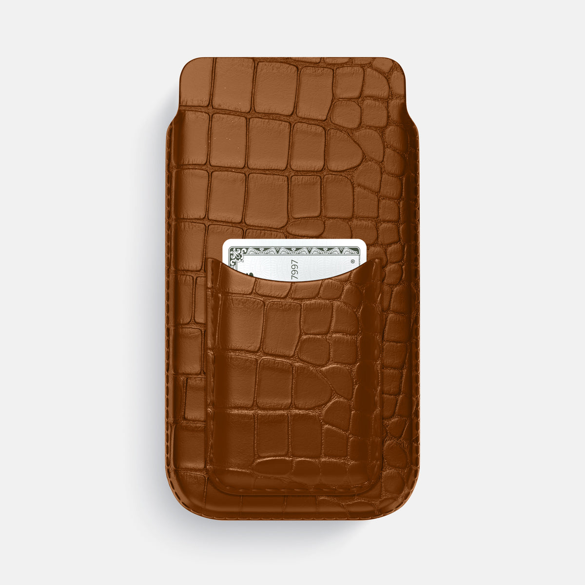 Honey iPhone 16 Pro Max Pouch Card Case Alligator -1 | Honey
