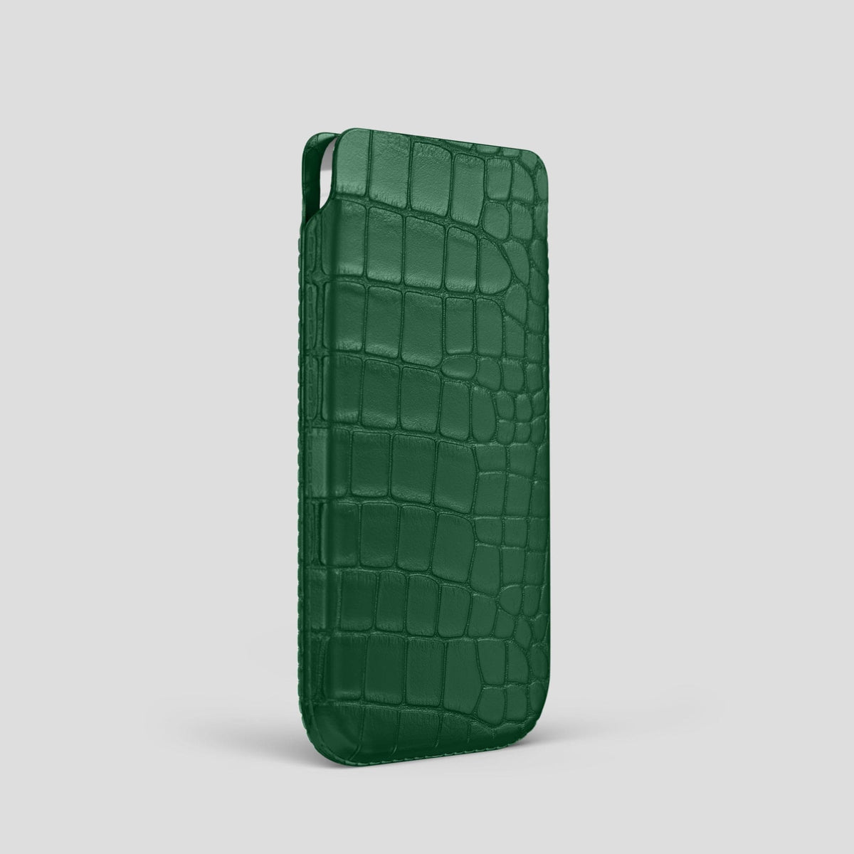 Forest-Green iPhone 14 Pro Pouch Case Alligator -2 | Forest-Green
