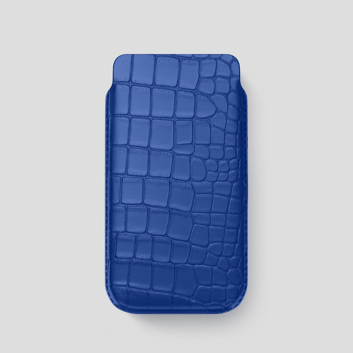 Royal Blue iPhone 14 Pro Pouch Case Alligator -1 | Royal-Blue