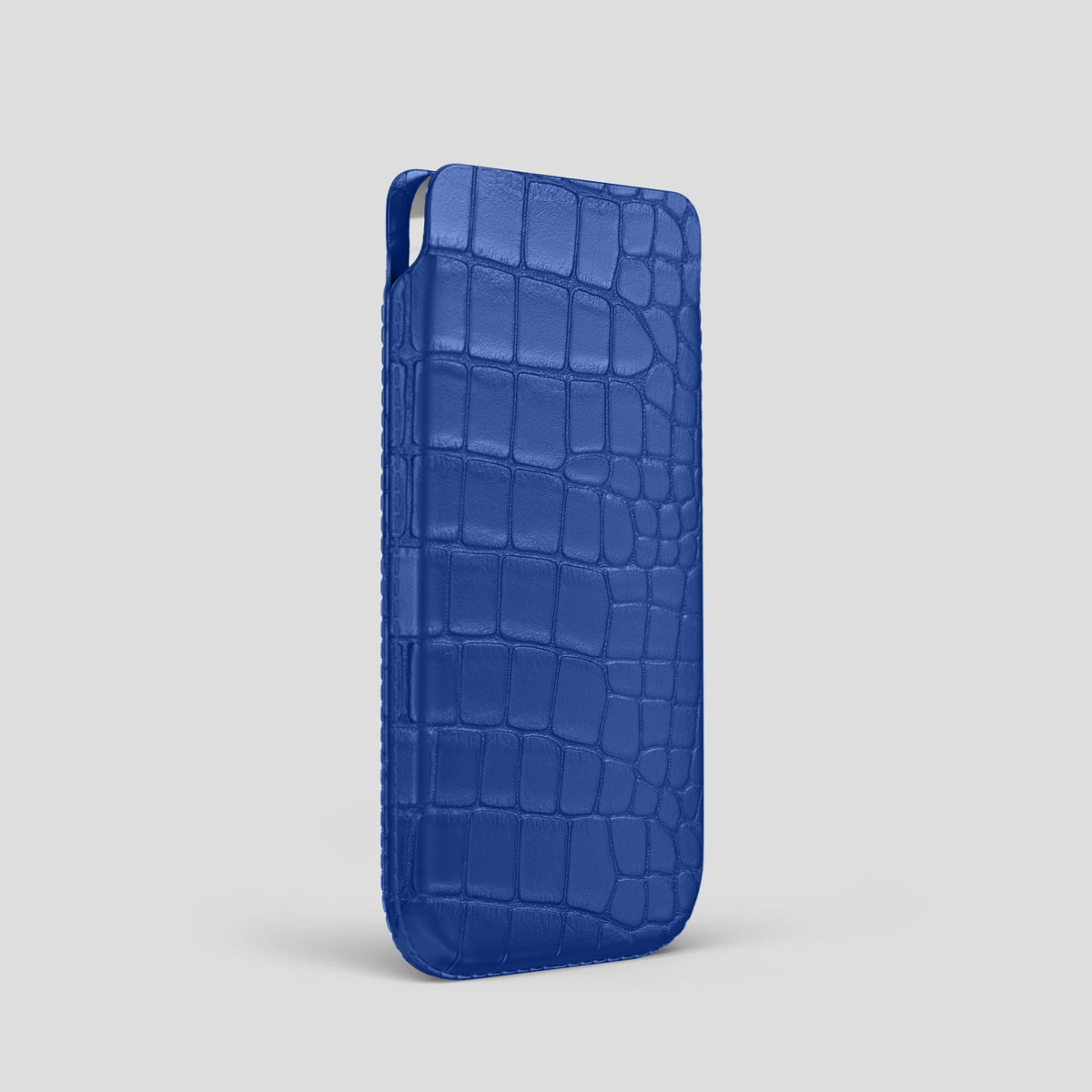 Royal Blue iPhone 14 Pro Pouch Case Alligator -2 | Royal-Blue