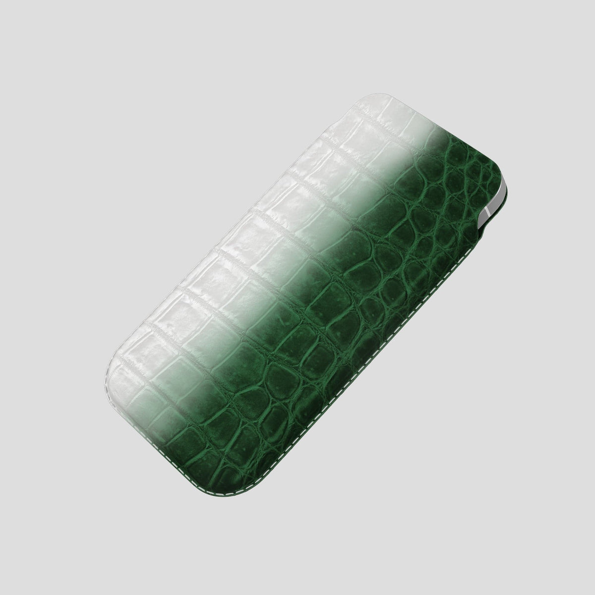 Green iPhone 14 Pro Himalaya Pouch Case Himalayan Crocodile -4 | Green