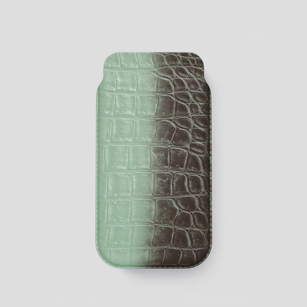 Pistachio iPhone 14 Pro Himalaya Pouch Case Himalayan Crocodile -1 | Pistachio