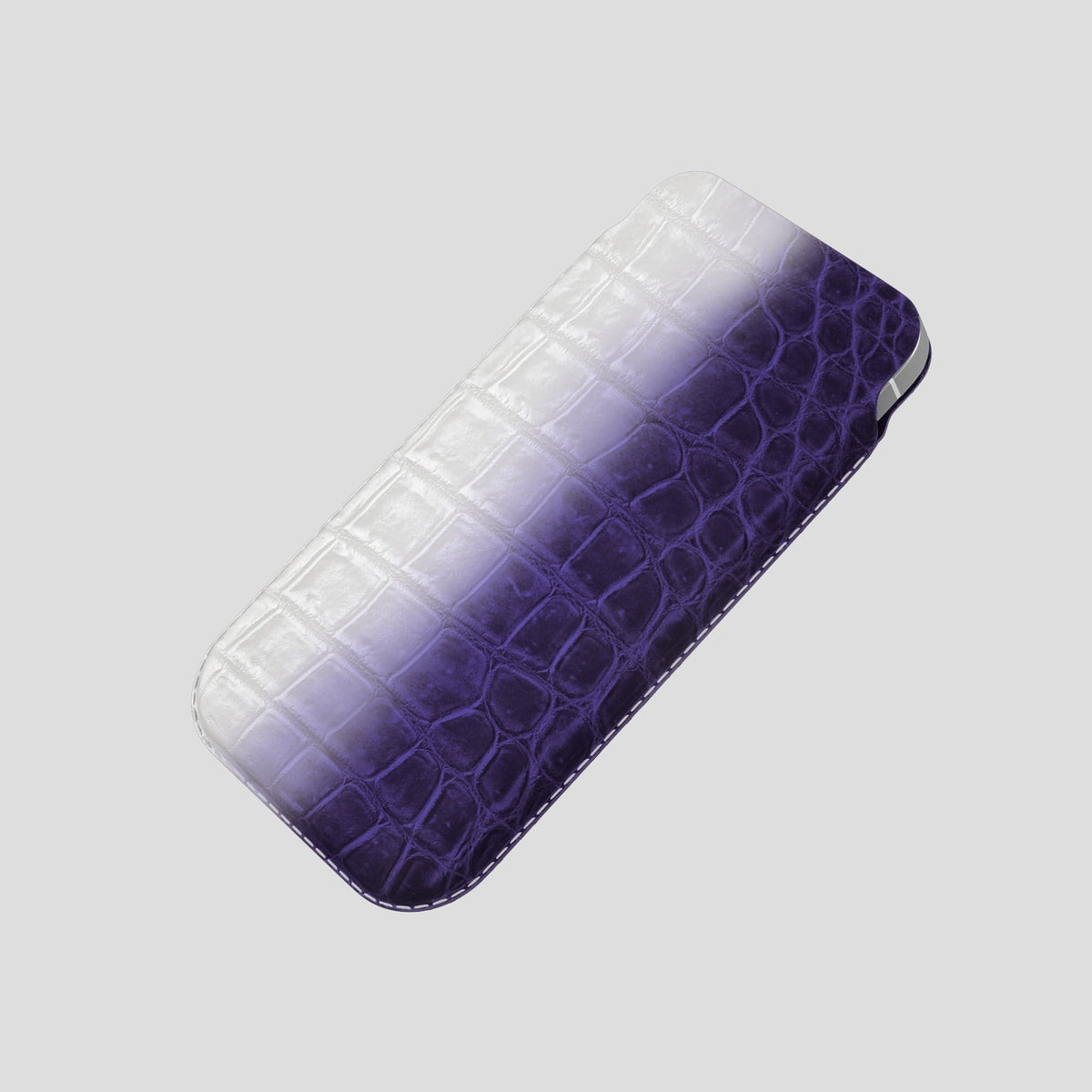 Purple iPhone 14 Pro Himalaya Pouch Case Himalayan Crocodile -4 | Purple