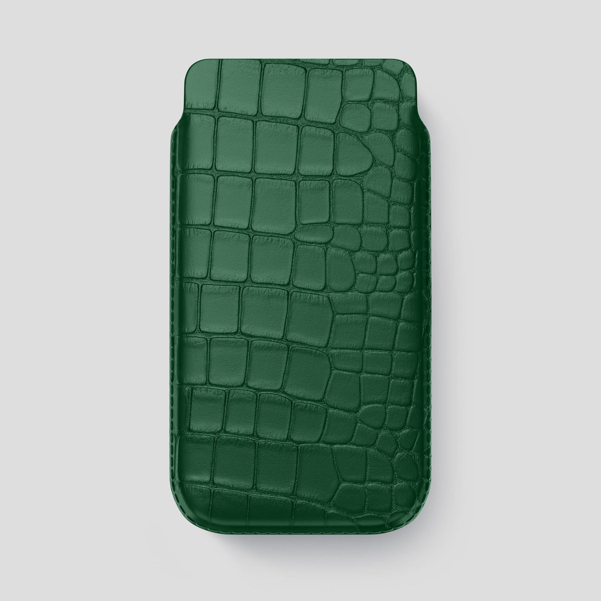 Forest-Green iPhone 14 Pro Max Pouch Case Alligator -1 | Forest-Green