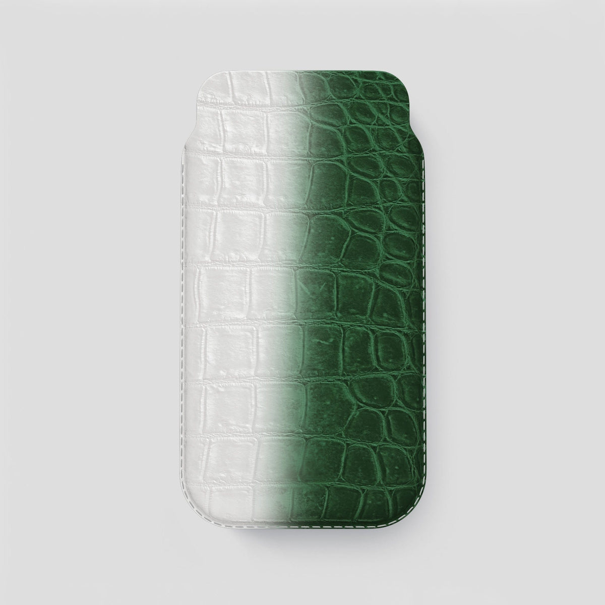 Green iPhone 14 Pro Max Himalaya Pouch Case Himalayan Crocodile -1 | Green