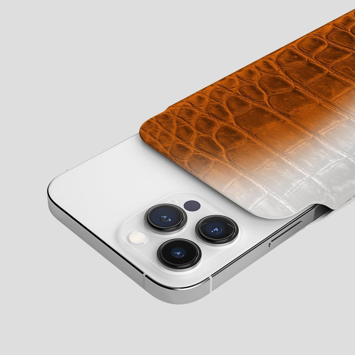 Orange iPhone 14 Pro Max Himalaya Pouch Case Himalayan Crocodile -5 | Orange