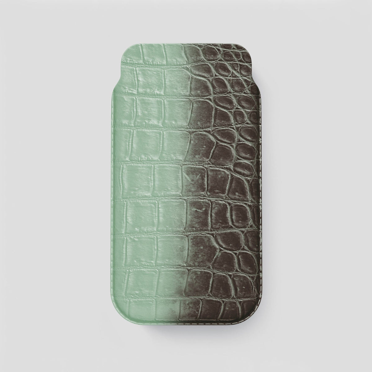 Pistachio iPhone 14 Pro Max Himalaya Pouch Case Himalayan Crocodile -1 | Pistachio