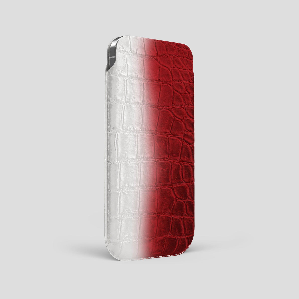 Red iPhone 14 Pro Max Himalaya Pouch Case Himalayan Crocodile -2 | Red