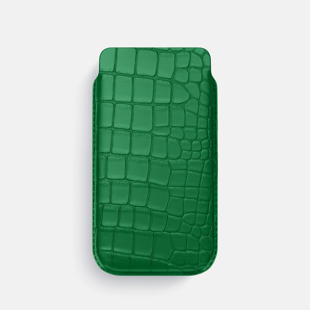 Forest-Green iPhone 16 Pro Pouch Case Alligator -1 | Forest-Green