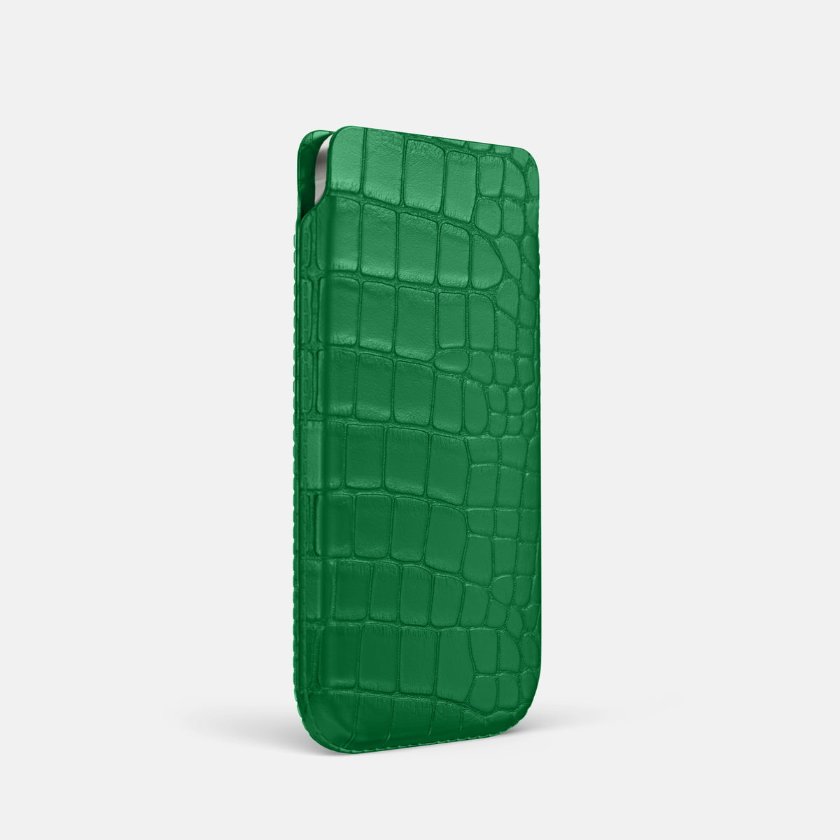 Forest-Green iPhone 16 Pro Pouch Case Alligator -2 | Forest-Green