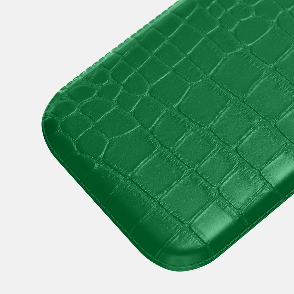 Forest-Green iPhone 16 Pro Pouch Case Alligator -3 | Forest-Green