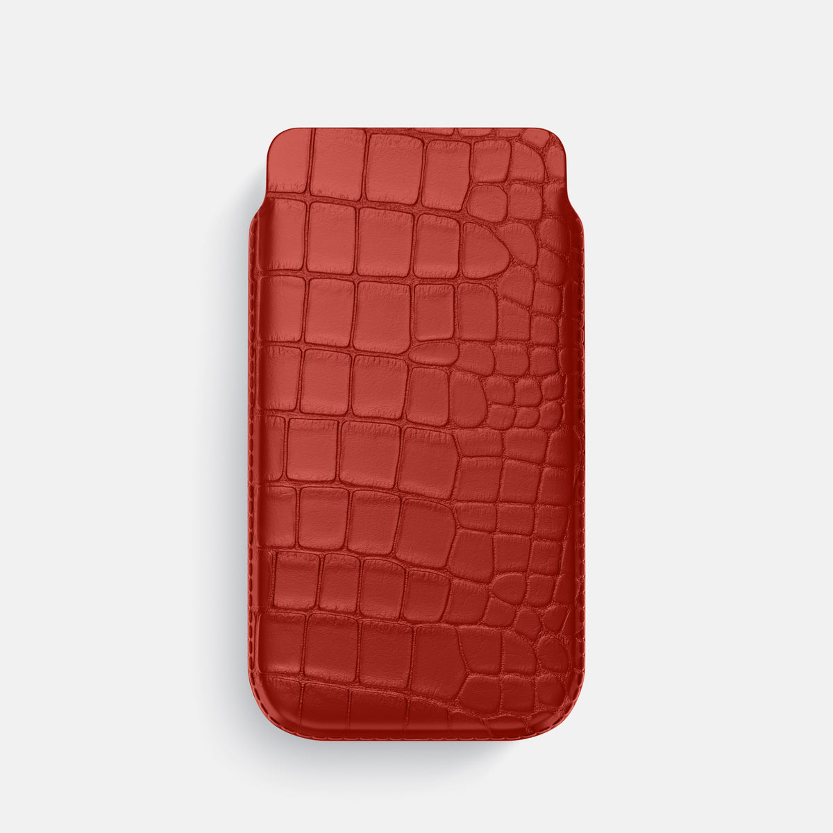 Red iPhone 16 Pro Pouch Case Alligator -1 | Red