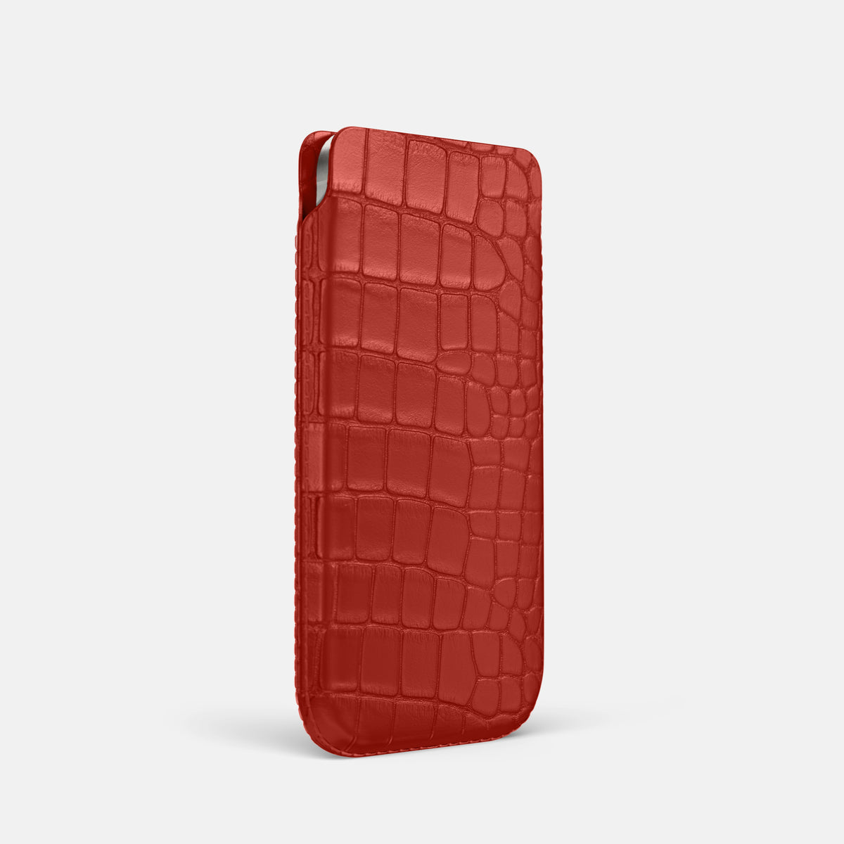 Red iPhone 16 Pro Pouch Case Alligator -2 | Red