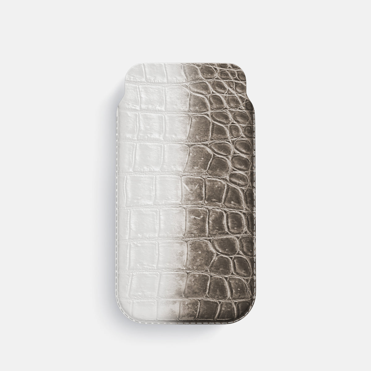 Dark-Brown iPhone 16 Pro Pouch Case Himalayan Crocodile -1 | Dark-Brown