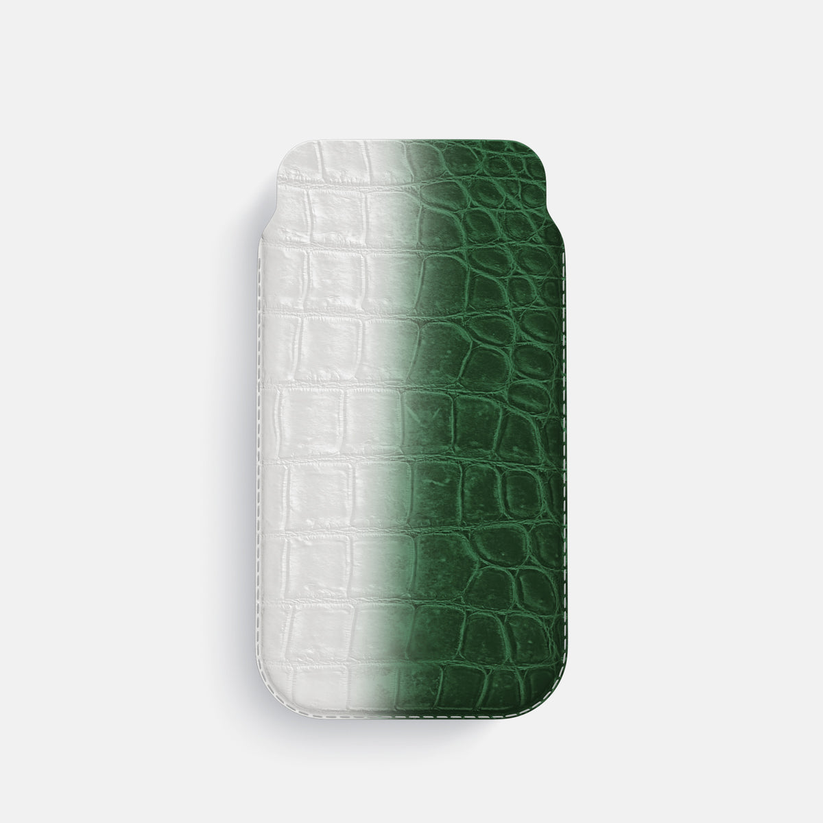 Green iPhone 16 Pro Pouch Case Himalayan Crocodile -1 | Green